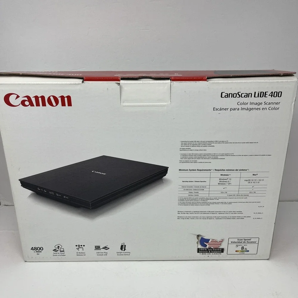 Canon CanoScan Lide 400 Slim Scanner, 2996C002 7.7